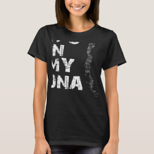 Vintage Es Ist In Meiner DNA Chile Karte Fingerabd T-Shirt