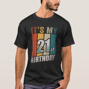 Vintage Es ist mein 21. Geburtstag T-Shirt