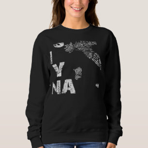 Vintage Es steckt in meiner DNA Italien Fingerabdr Sweatshirt