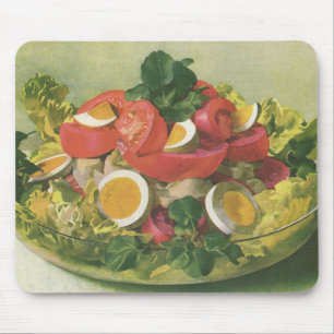 Vintage-Essen, Bio-Mischgemüse-Mesclun-Salat Mousepad
