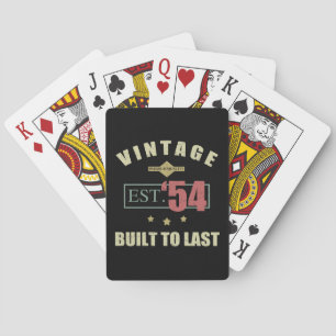 Vintage Est. 1954 70. Geburtstag Spielkarten