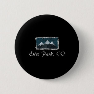 Vintage Estes Park Colorado Winter Skifahren Spaß Button