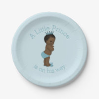 Vintage Ethnic Little Prince Baby Dusche blau