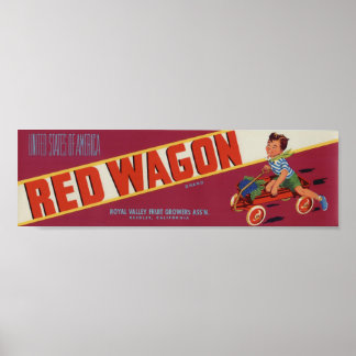 Vintage Etiketten für Fruchtkästen Poster
