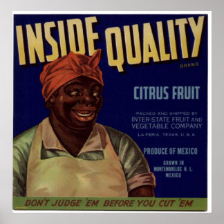 Vintage Etiketten für Fruchtkästen Poster