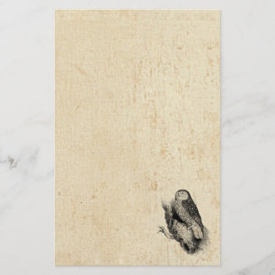Vintage Eule Briefpapier