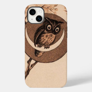 Vintage Eule im Mond Case-Mate iPhone 14 Plus Hülle