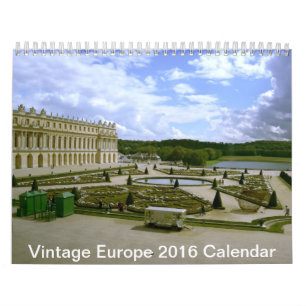 Vintage-Europa-Landschaftsarchitektur-Kalender 201 Kalender