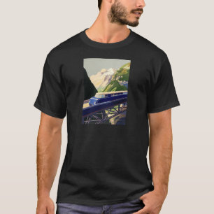 Vintage Europa-Schienen-Reise T-Shirt