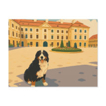 Vintage europäischer Stadtplatz mit Berner