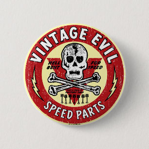 Vintage Evil Nasenbemalung 001 Button