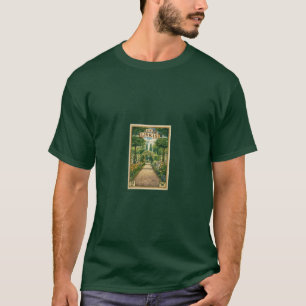 Vintage Ex Libris Gartenweg-Bookplate-Kunst T-Shirt