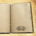 Vintage Ex Libris Owls, Buch Gummistempel<br><div class="desc">Diese Vintage "Ex Libris" Gummi Briefmarke mit Eulen und einem individuelle Name.</div>