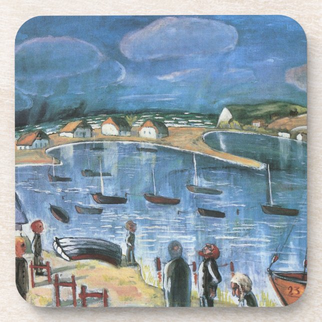 Vintage-Expressionismus, Hidensee von Walter Grama Untersetzer (Vorderseite)