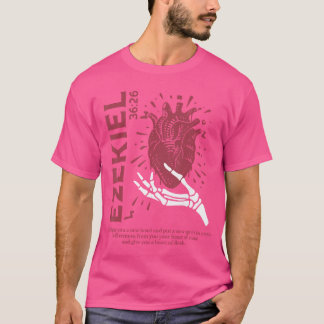 Vintage-Ezechiel-3626-Herz aus Fleisch Bibelvers C T-Shirt