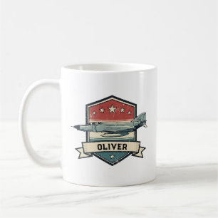 Vintage F-4 Phantom-Abzeichen Kaffeetasse