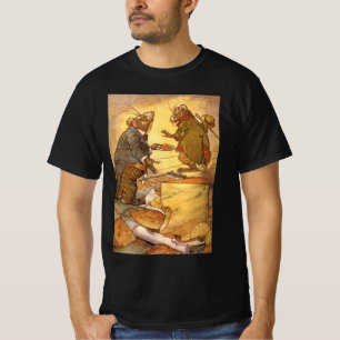 Vintage Fabel von Äsop, Landmaus, Stadtmaus T-Shirt