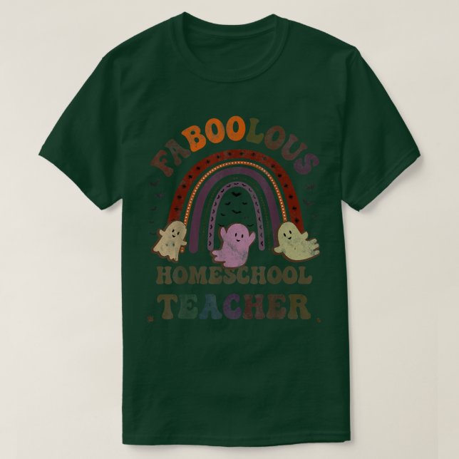 Vintage FaBOOlous HOMESCHOOL LEHRER Kostüm T-Shirt (Design vorne)