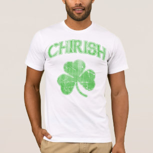 Vintage Fade Chirish Shamrock St. Patrick's Day T-Shirt