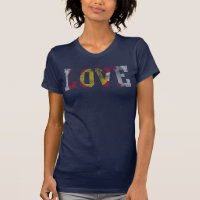 Vintage Fade Liebe Colorado Flag