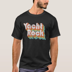 Vintage-Fade-Yacht-Rock-Party-Boot-Trinken T-Shirt