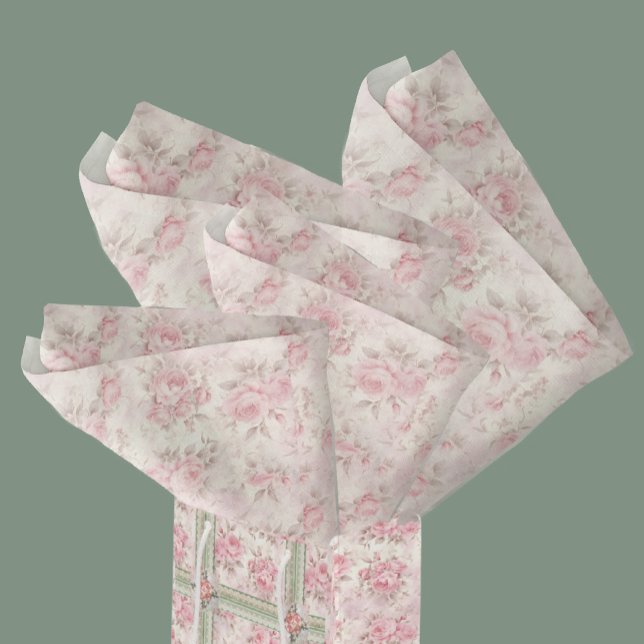 Vintage Faded Roses All Occasion  Seidenpapier (The perfect finish, faded roses tissue paper!)