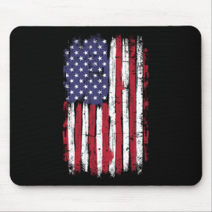 Vintage Fahne für den Tag der amerikanischen Unabh Mousepad
