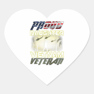 Vintage Fahne kamou Proud Daughter U.S. Herz-Aufkleber
