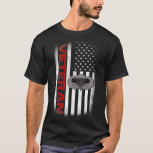 Vintage Fahne US-Paratrooper-Im Flugzeug-Division T-Shirt