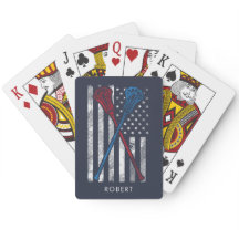 Vintage Fahnen- und Lacrosse Bats-Trauzeugen nach