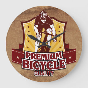 Vintage-Fahrrad 10 Uhr-Optionen Große Wanduhr