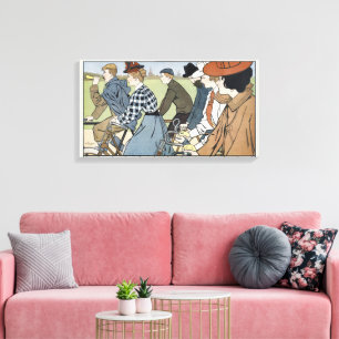 Vintage Fahrrad Art Nouveau Radfahrplakat Leinwanddruck