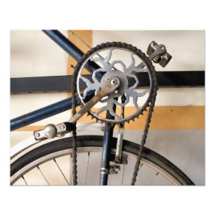 VINTAGE FAHRRAD FOTODRUCK