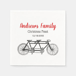 Vintage-Fahrrad für Zwei / Tandem-Fahrrad Serviette