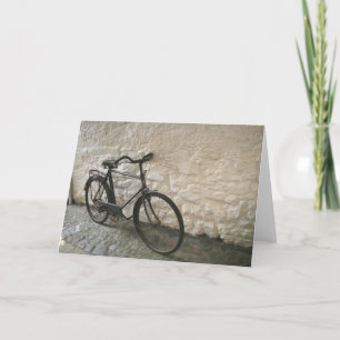 Vintage-Fahrrad-Grußkarte Karte
