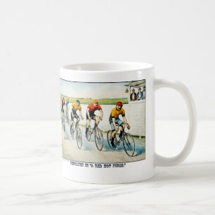 Vintage Fahrrad-Kaffee-Tasse Tasse