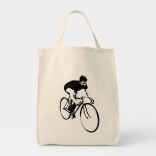 Vintage-Fahrrad-Leinen-Tasche Tragetasche