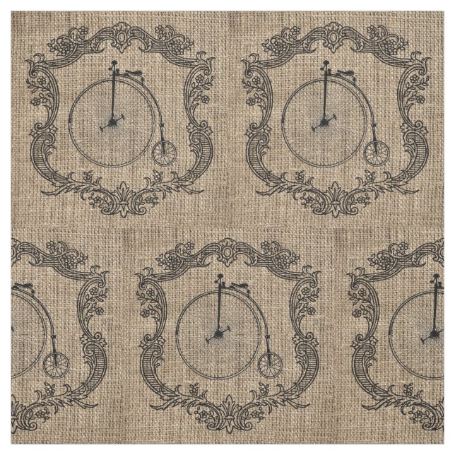 Vintage Fahrrad-Leinwand Stoff (Muster)