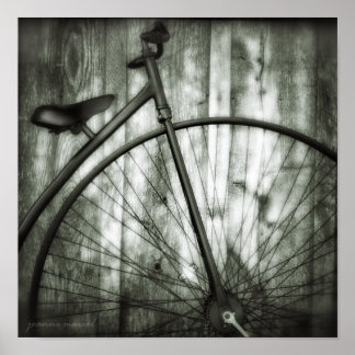 Vintage-Fahrrad-Quadratposter Poster