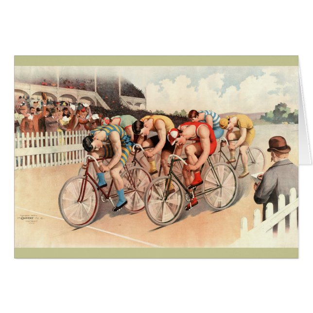 Vintage Fahrrad-Rennen-Plakat-Kunst (Vorderseite (Horizontal))