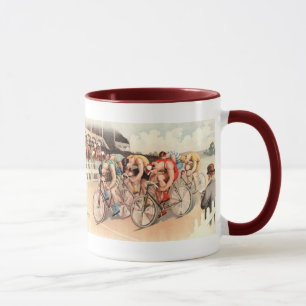 Vintage Fahrrad-Rennen-Plakat-Kunst Tasse