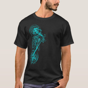 Vintage Fahrrad Retro Chopper Aqua Motorrad Biker T-Shirt