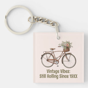 Vintage-Fahrrad-Schlüsselanhänger personalisiert Schlüsselanhänger