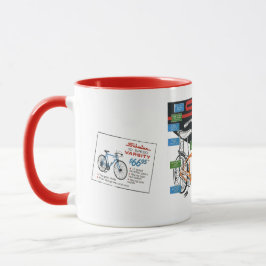 Vintage-Fahrradanzeige Tasse