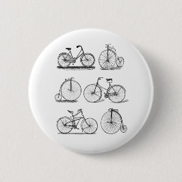 Vintage Fahrräder für retro Button