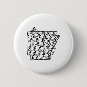 Vintage-Fahrradfahren Arkansas Radfahren Mountainb Button