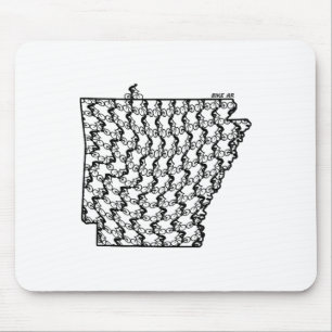 Vintage-Fahrradfahren Arkansas Radfahren Mountainb Mousepad
