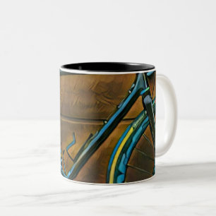 Vintage Fahrradgeschenke   Mountainbike-Geschenke Zweifarbige Tasse