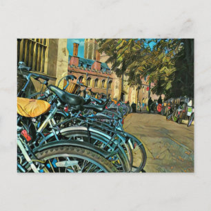 Vintage Fahrradgeschenke Postkarte