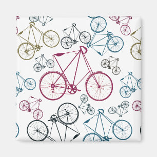 Vintage-Fahrradmuster-Geschenke für Radfahrer Magnet